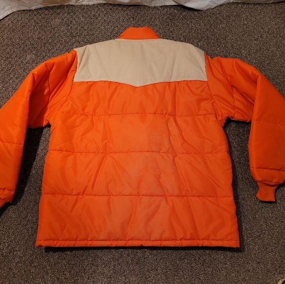 Vtg Swingster Orange Western Ranch Farm Jacket - Picture 5 of 15